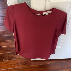 LOFT, size S, maroon